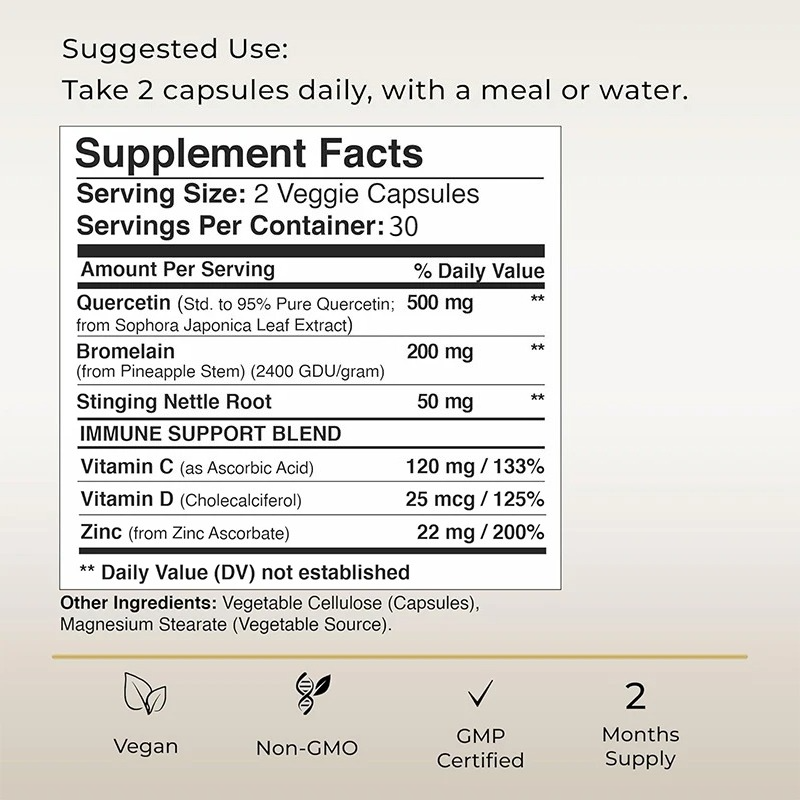 Quercetin Contains Vitamin C a - Wellness Quercetin ulasan dan harga