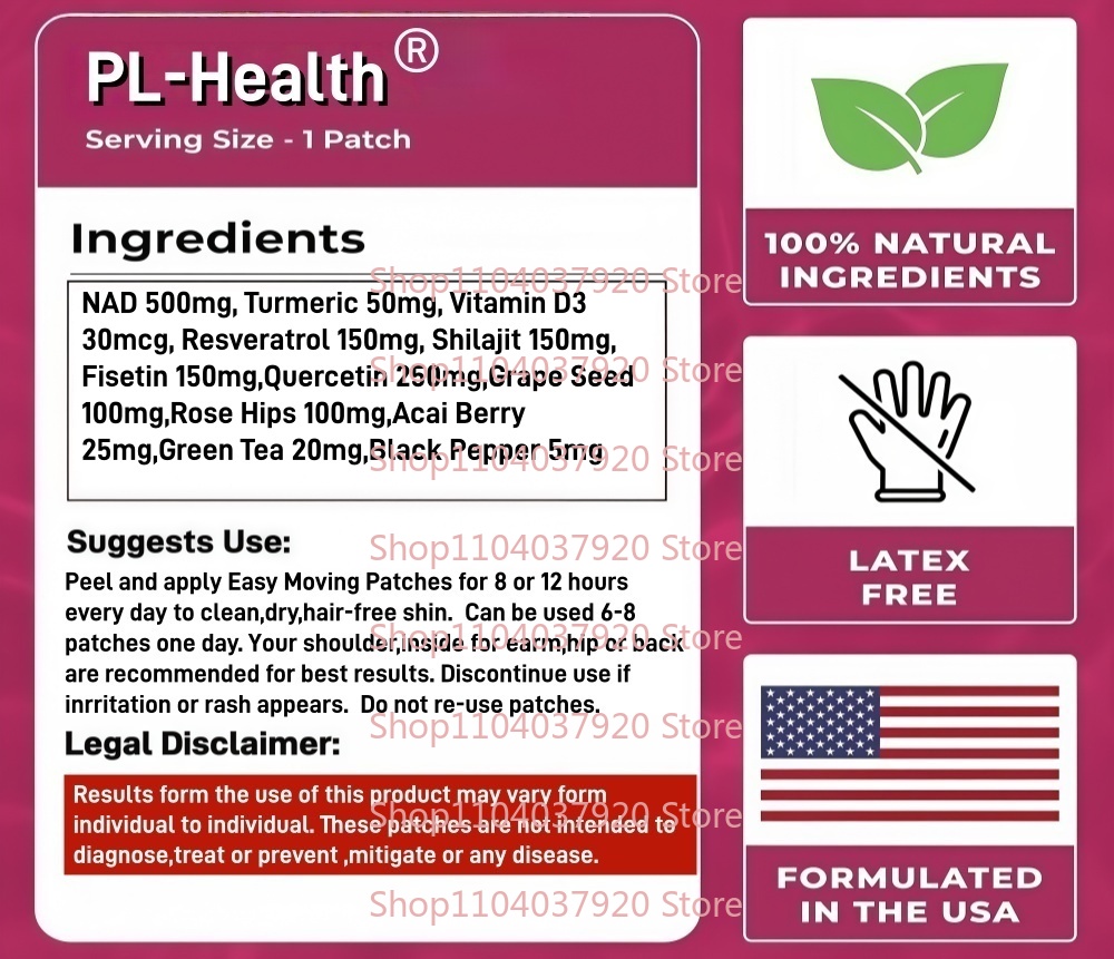 30 Patches NAD+ Transdermal Pa - Wellness Quercetin ulasan dan harga
