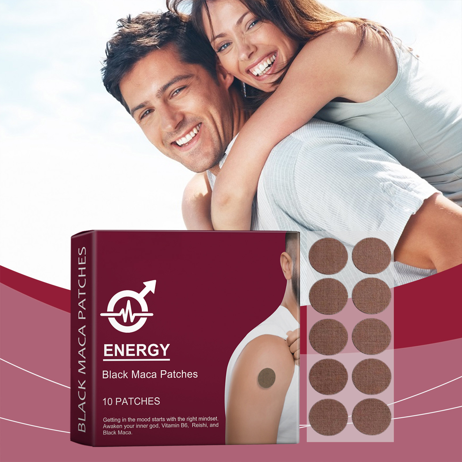 10/20/50pcs Men's Nursing Patc - Herbal Zone ulasan dan harga