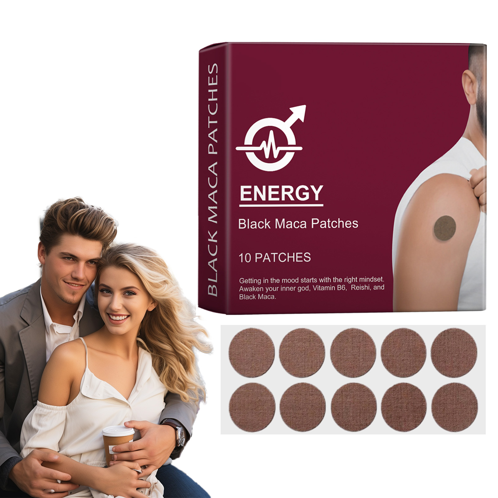 10/20/50pcs Men's Nursing Patc - Herbal Zone ulasan dan harga
