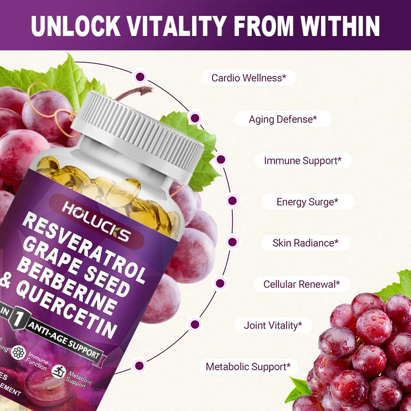 HOLUCKS Resveratrol Supplement - Wellness Quercetin ulasan dan harga