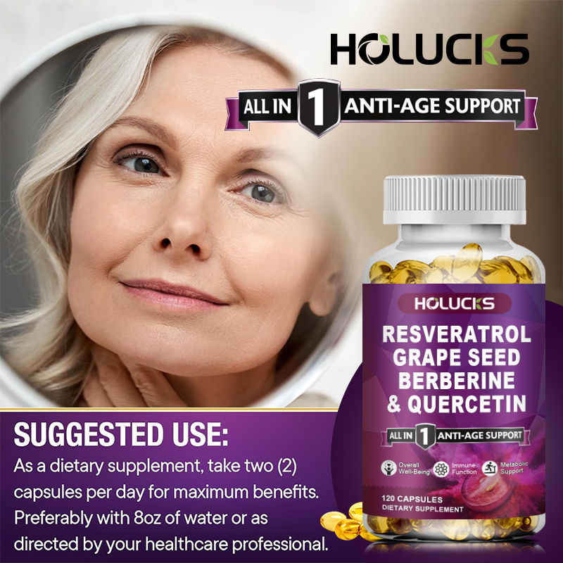 HOLUCKS Resveratrol Supplement - Wellness Quercetin ulasan dan harga