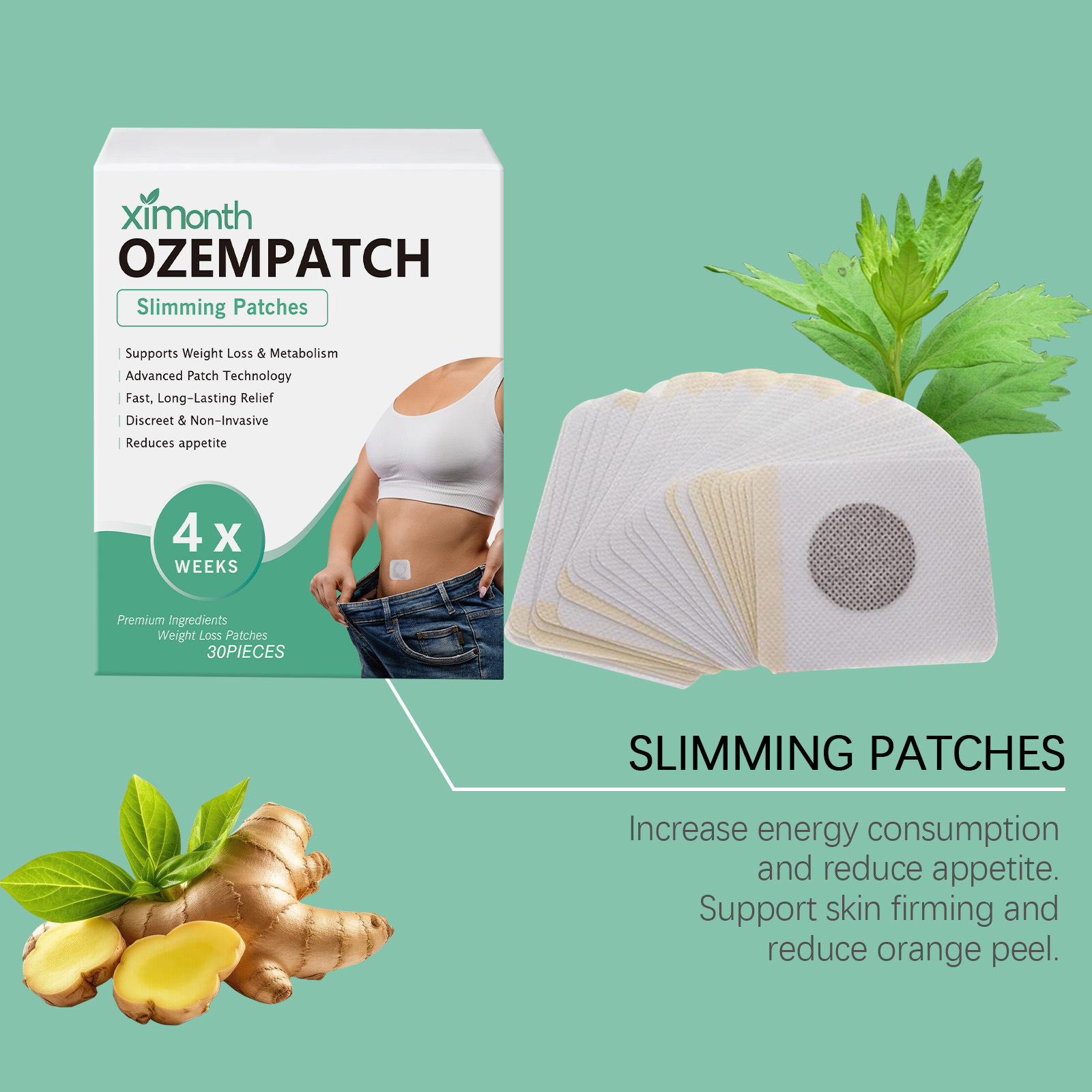 Ximonth Body Shaping Patches I - Herbal Zone ulasan dan harga